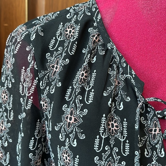 Madewell  Boho dress  peasant style lace up V front  elastic waist  Size 2 NWOT - Picture 3 of 12